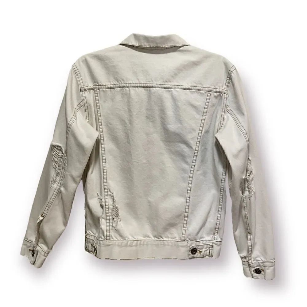 CARMAR Light Denim Distressed Jacket |Size: Small| - Picture 8 of 11